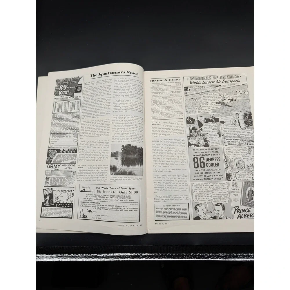 Vintage‎ Hunting And Fishing Magazine March 1941 Dogs Guns Camping Outdoorsman